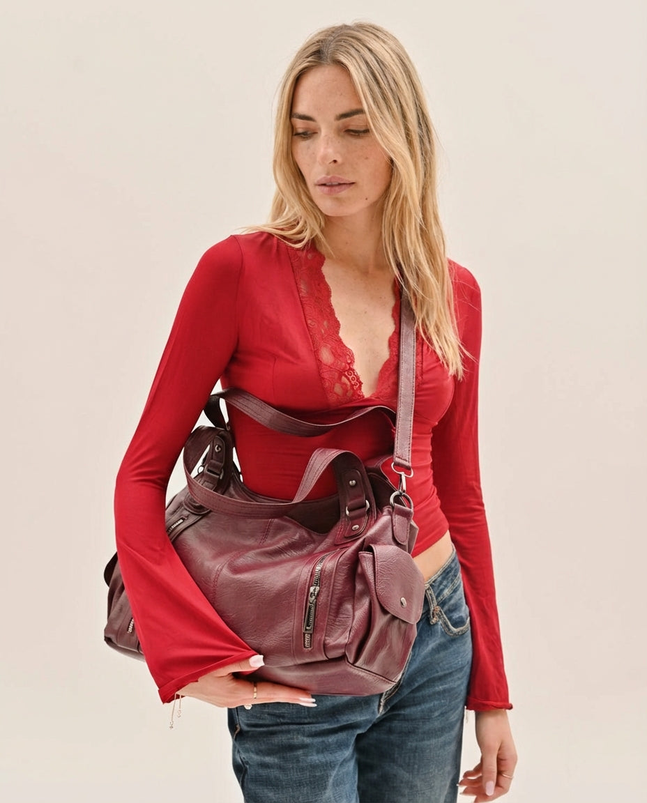 Bolso urbano It girl - Burdeos