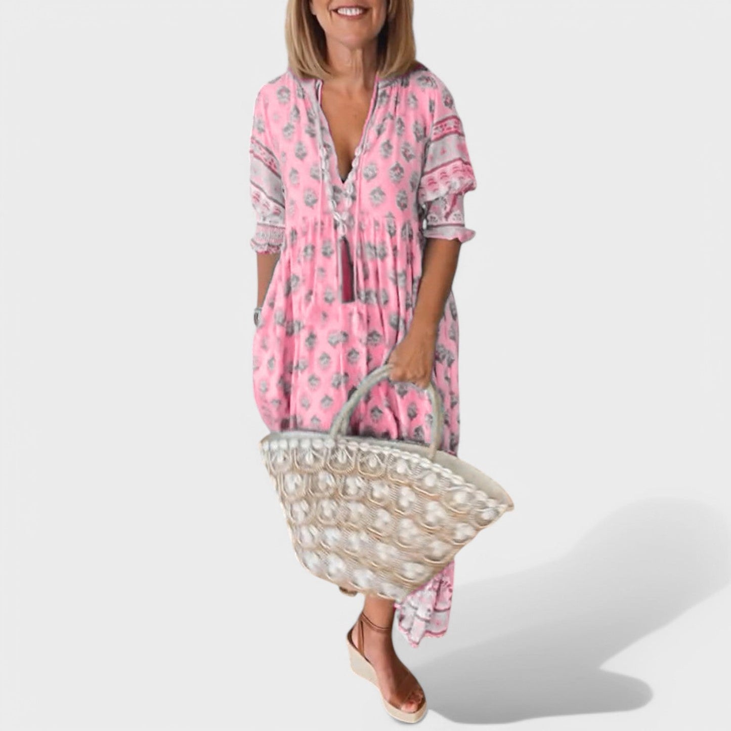 Allegra – El vestido estampado que ilumina tu día
