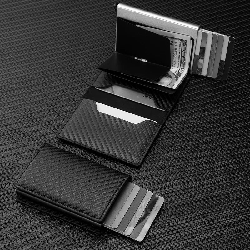 Cartera de fibra de carbono – Elegancia slim y minimalista para hombre