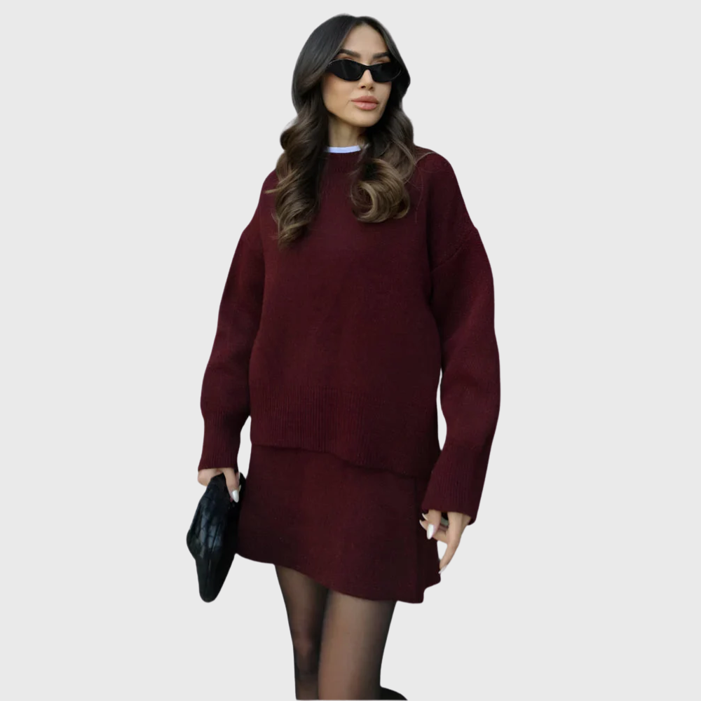 Serena – Conjunto de punto con falda